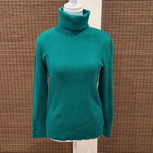 Talbots sweater turtleneck medium petite GUC